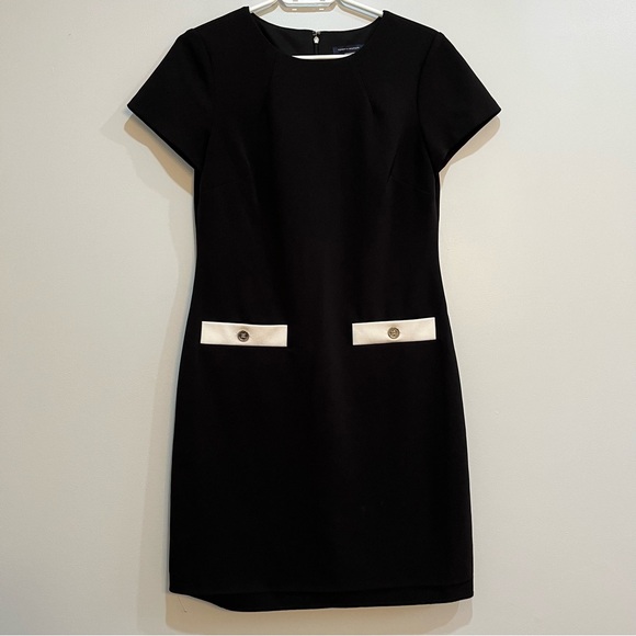 Tommy Hilfiger Classic Scuba Crepe Two Pocket Dress - Picture 8 of 9